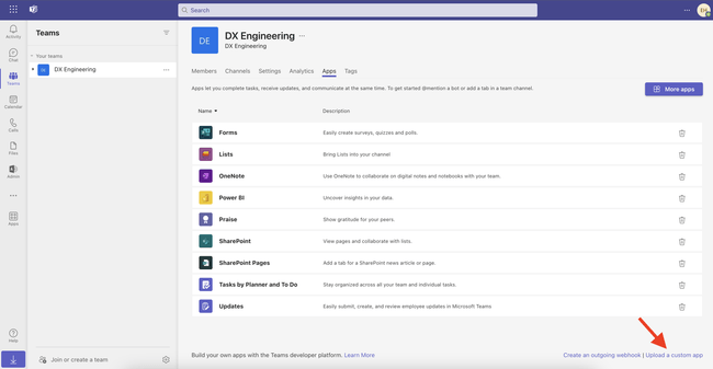 Upload Custom App Screenshot