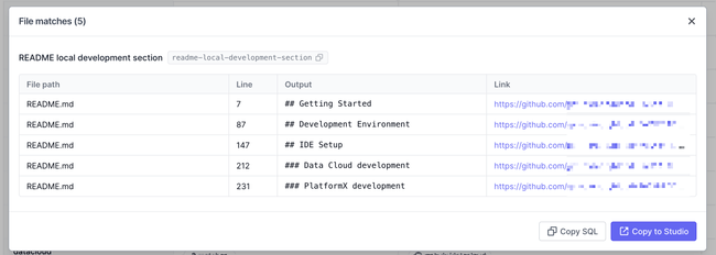 File matching rule dialog