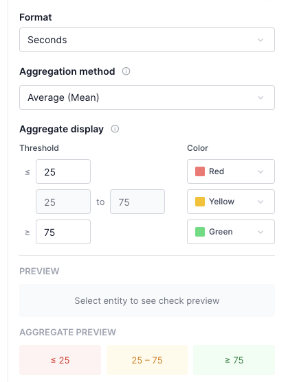 Editing scorecard threshold values
